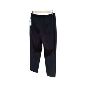 Rafaella NWT Vintage Size 8 Double Stretch Black Corduroy Pants Side Zip